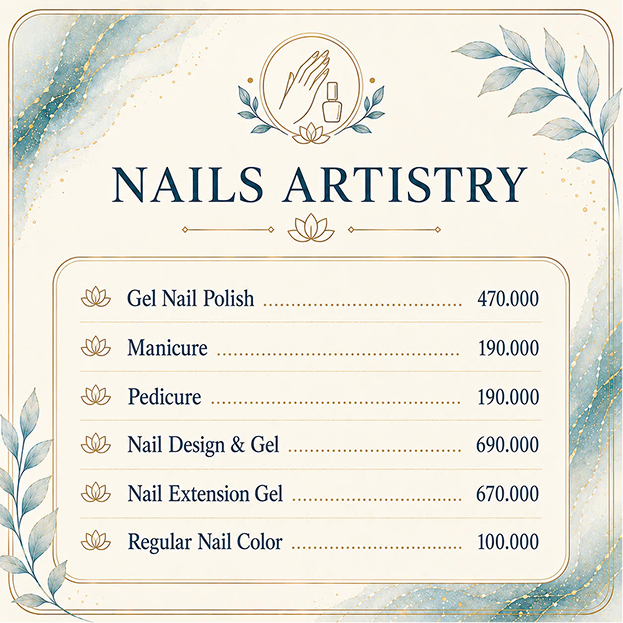 Gel Nails menu