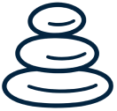 Relaxing icon - calm and serenity